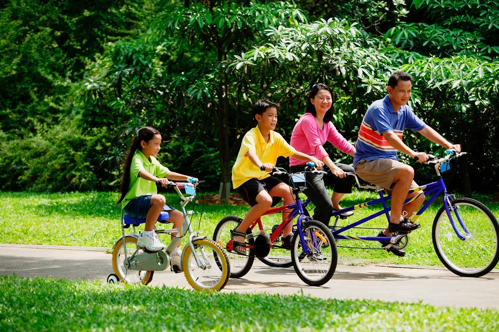 Cycling at East Coast Park