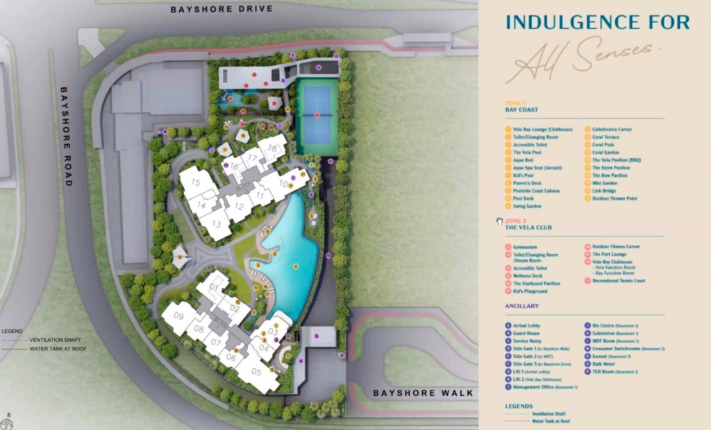Vela Bay Site Map